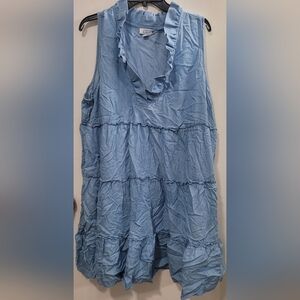 Crown & Ivy Light Blue Tencel Dress